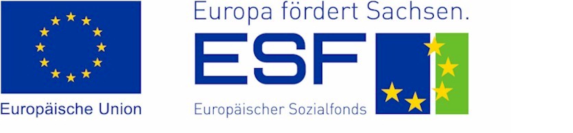 Logo des Europäischen Sozialfond - Europa fördert Sachsen